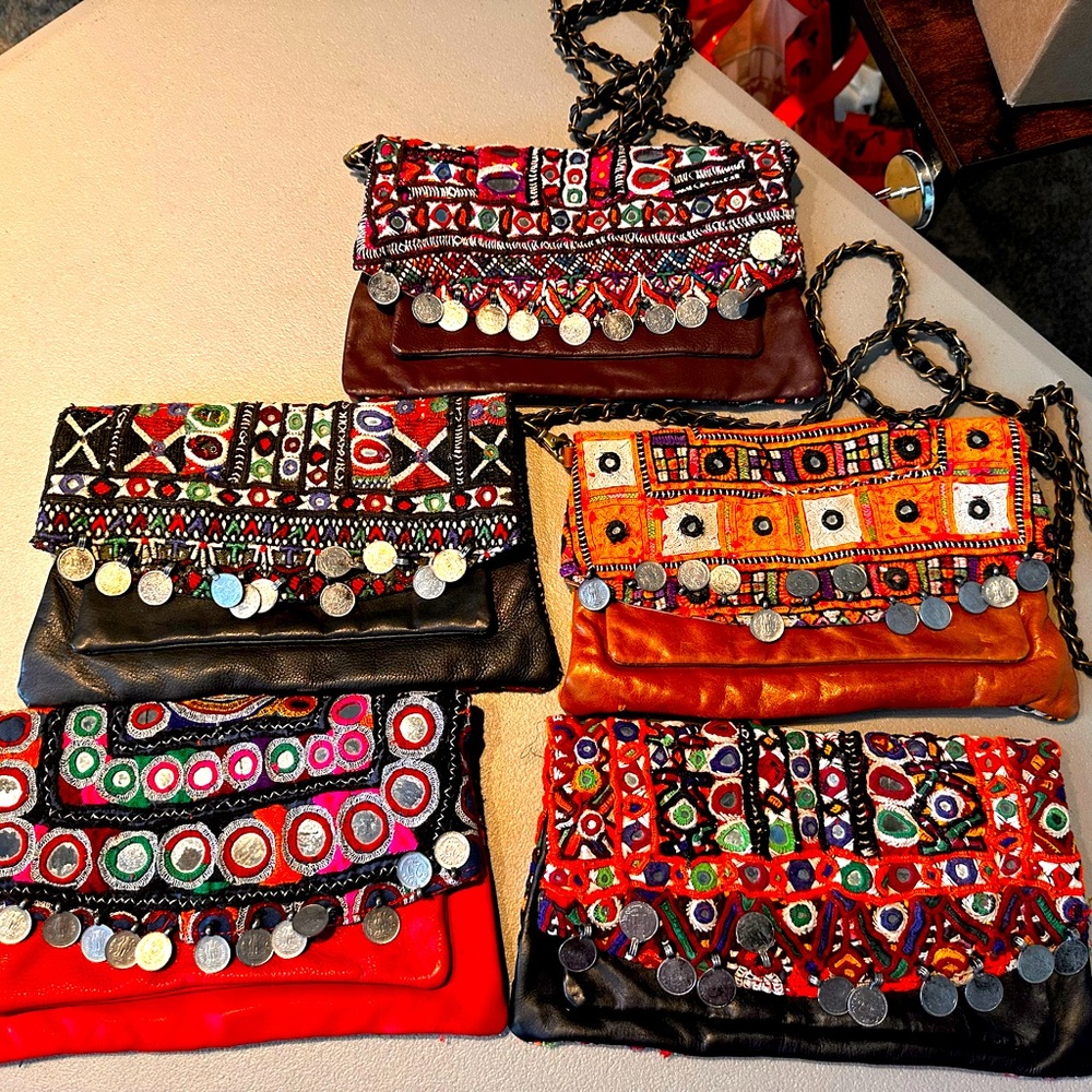 Vintage boho purses
